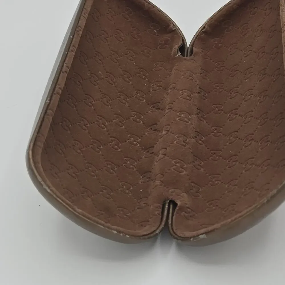 Vintage Gucci Glasses Case W/ Velvet Interior (No Glasses Included) Used